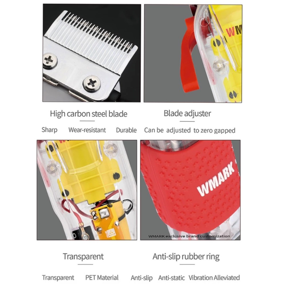 Maquina de Cortar Cabelo Wmark NG108S Base de Carregamento