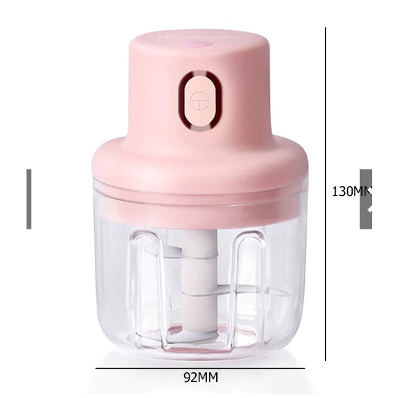 Moedor Alho Elétrico 250ml Sem Fio Cortador De Legumes Triturador De Alimentos Cozinha ML-2029