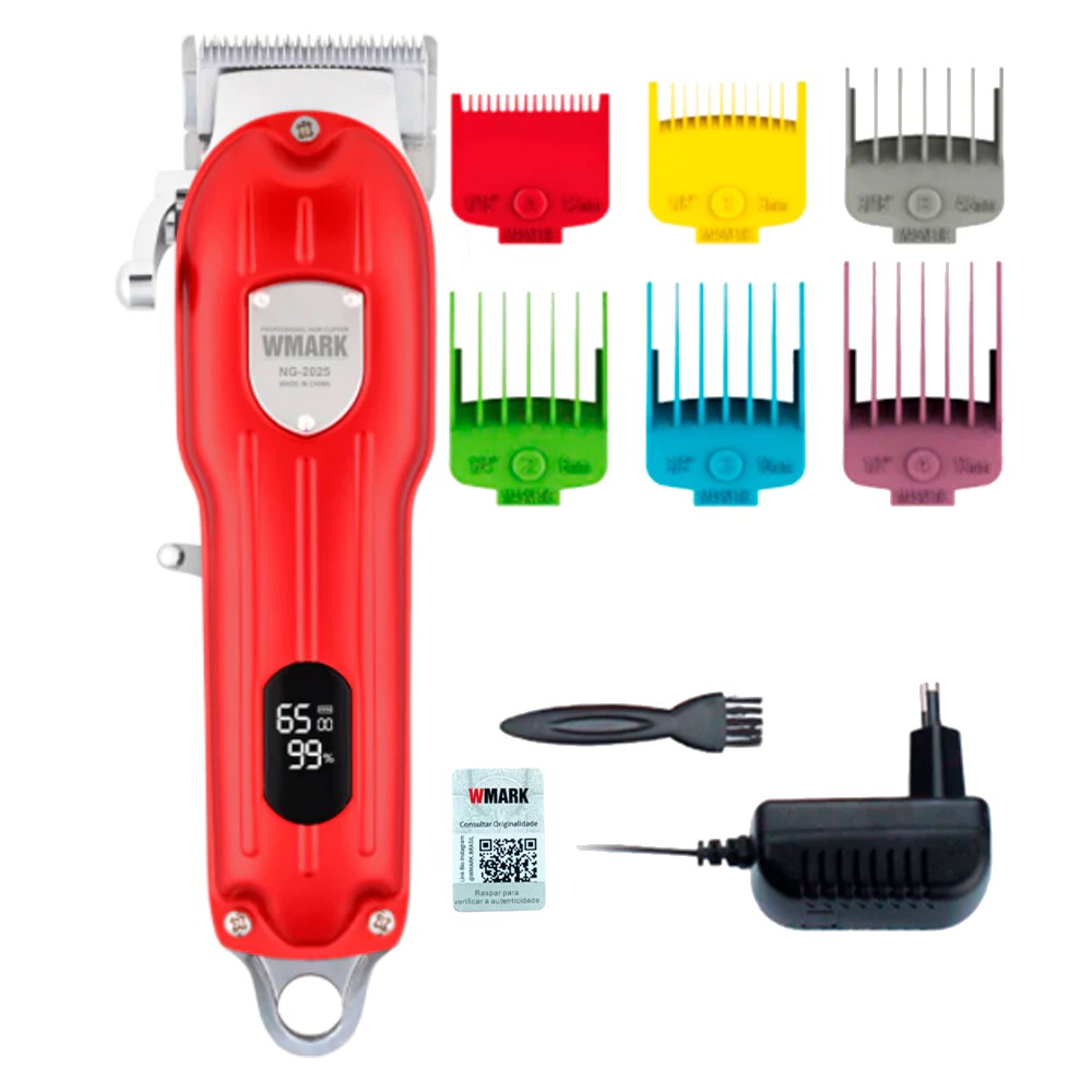 Maquina de Cortar Cabelo Display LCD Wmark NG2025BH