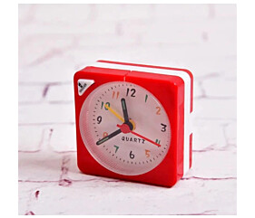Mini despertador relógio quadrado de mesa com luz noturna - Pequeno