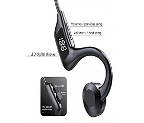 Fone Ouvido Condução Ossea Corrida Treino Ciclista Academia