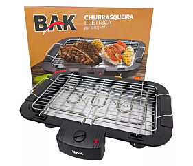 Churrasqueira Elétrica Portátil Bak Apartamento Sem Fumaça Grill Churrasco