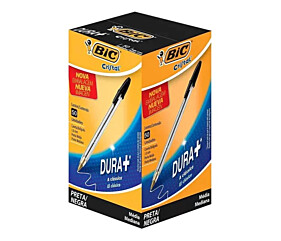 Caneta Esferográfica Bic Cristal Preta Caixa 50un