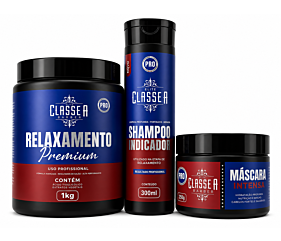 KIT RELAXAMENTO 1 KG SHAMPOO INDICADOR E MÁSCARA CLASSE A